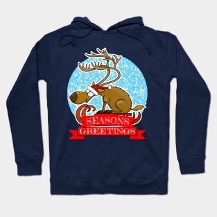 Reindeer Seasons Greetings Hoodie